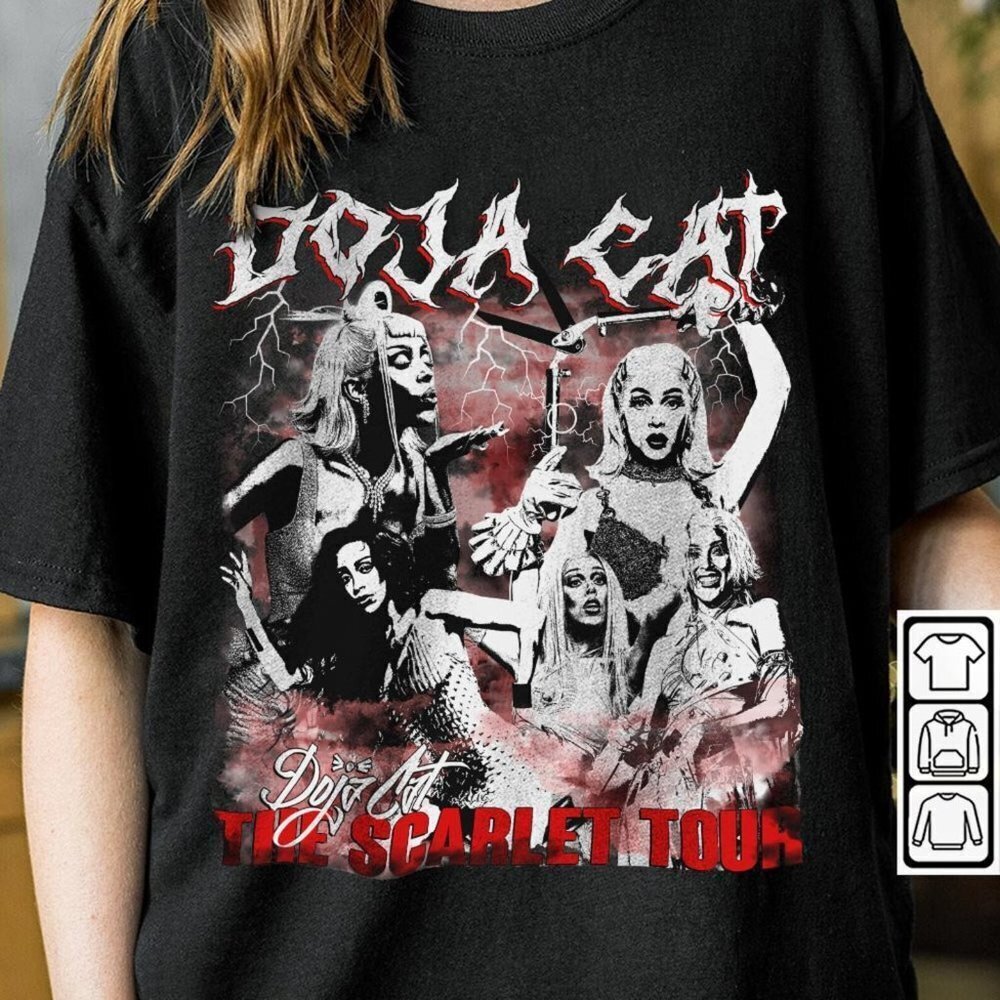Doja Cat Rap Shirt The Scarlet Tour 90S Ice Spice T Shirt